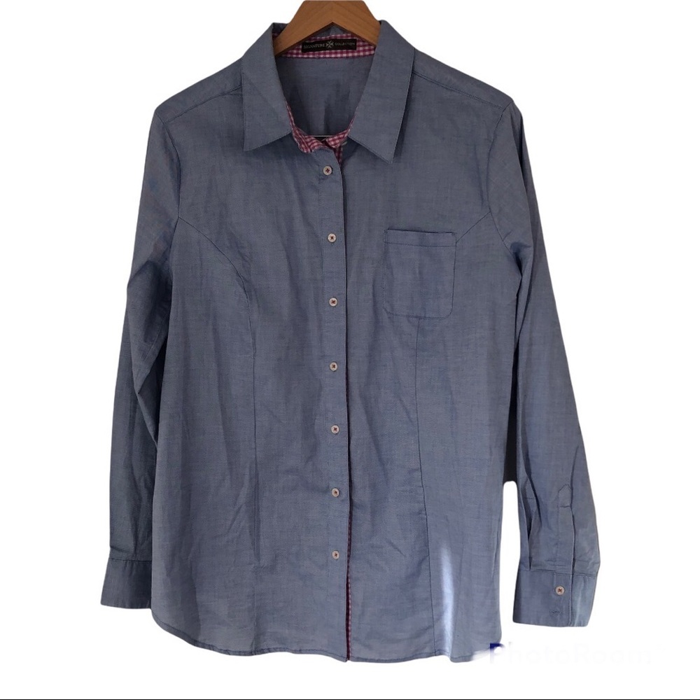 Signature Collections Casual Classic Work Buttons Up Shirt Size XL